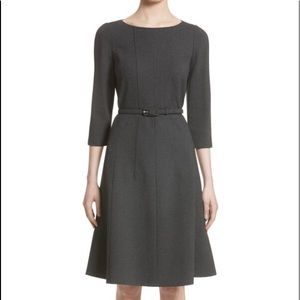 Gray dress with belt